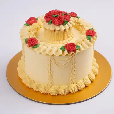 Delightful Carnival Chocolate Cake with Elegant Decorations