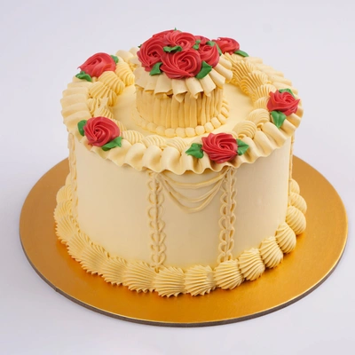 Delightful Carnival Chocolate Cake with Elegant Decorations