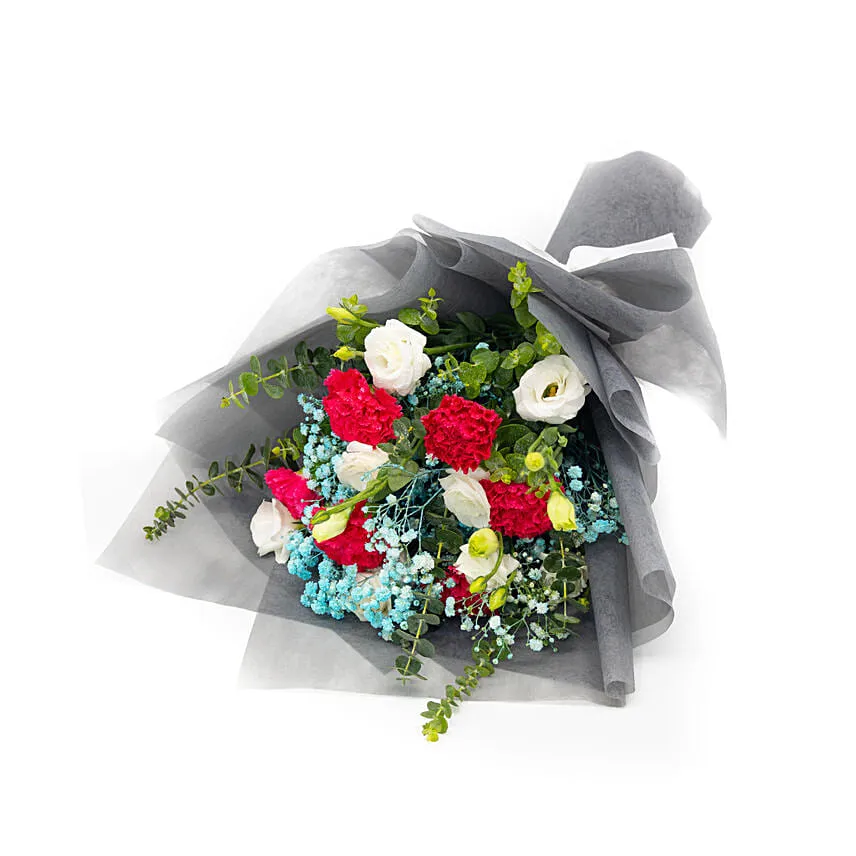 Lovely Carnations & Eustoma Bouquet