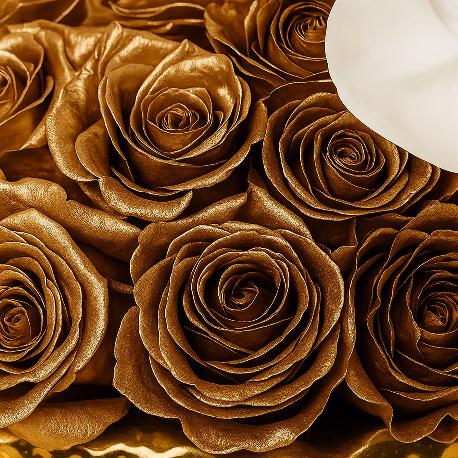 Golden Roses Elegant Pot 