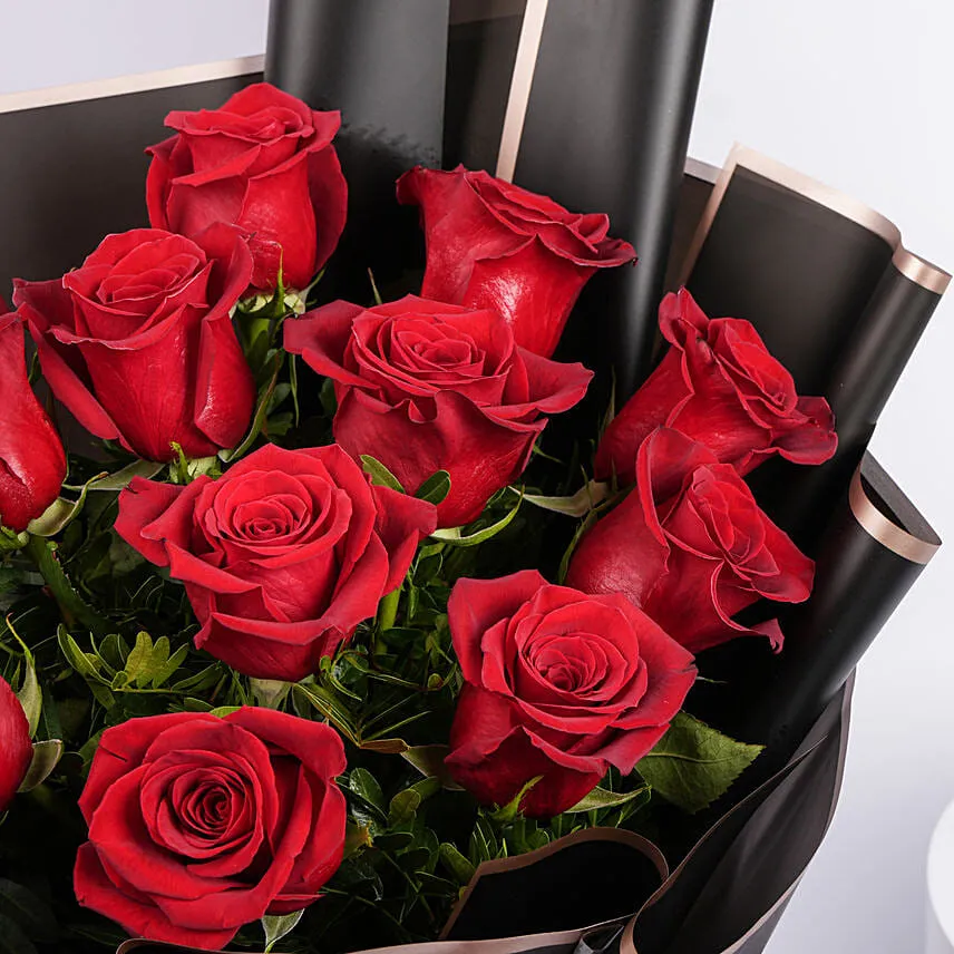 Bunch of Beautiful 12 Red Rose