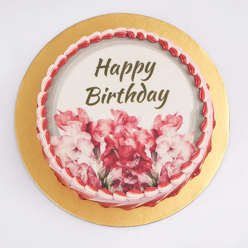 Gladiolus Delight Chocolate Half Kg Cake