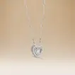 Omnia Heart Aura Necklace with 18K Gold & Diamond