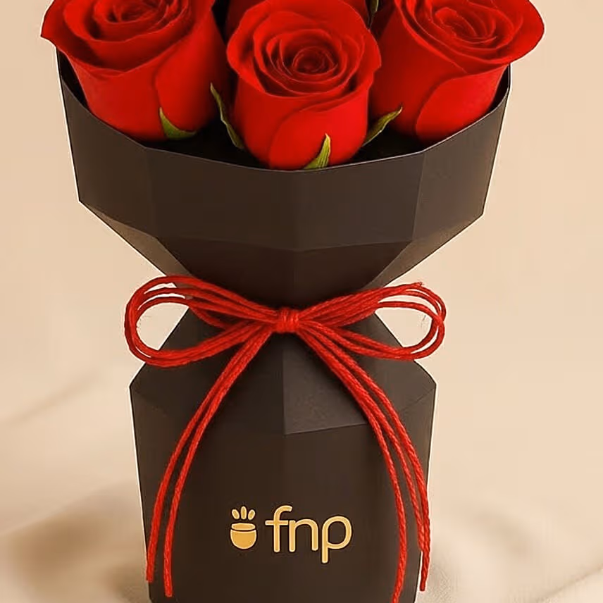 7 Red Roses Flower Arrangement