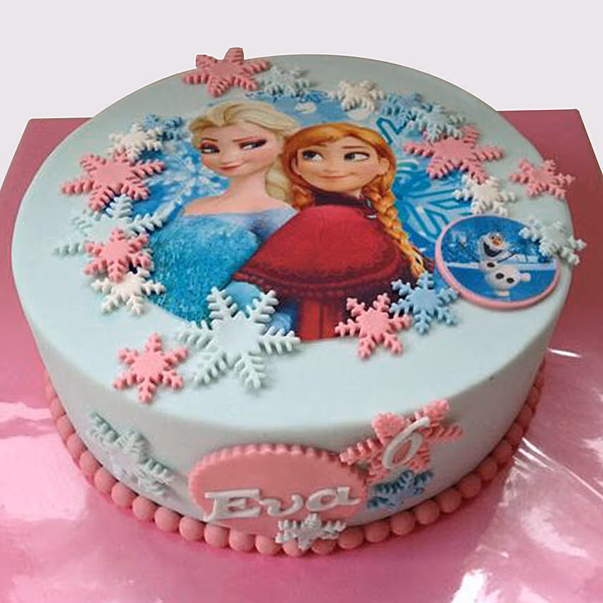 The Disney Frozen Butterscotch Cake