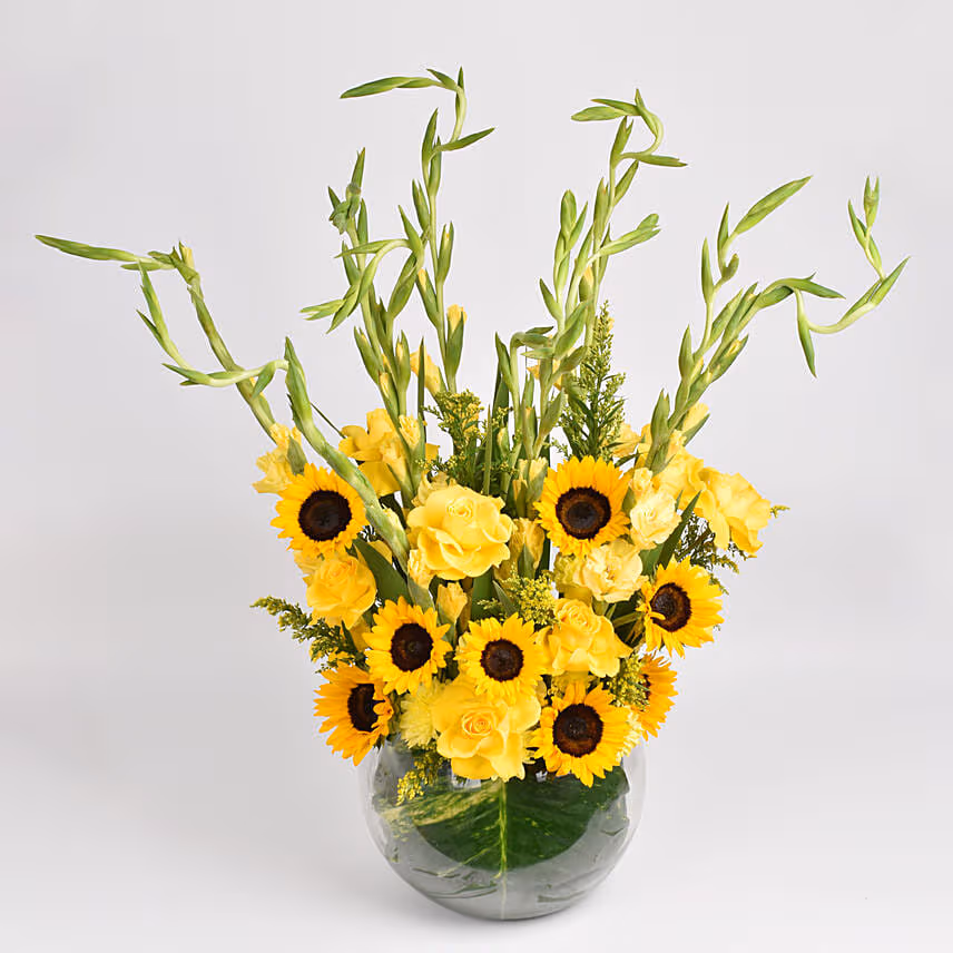 Gladiolus Mixed Flower Arrangement