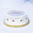 Delicious Red Velvet Candle Cake for a Happy Anniversary Celebration