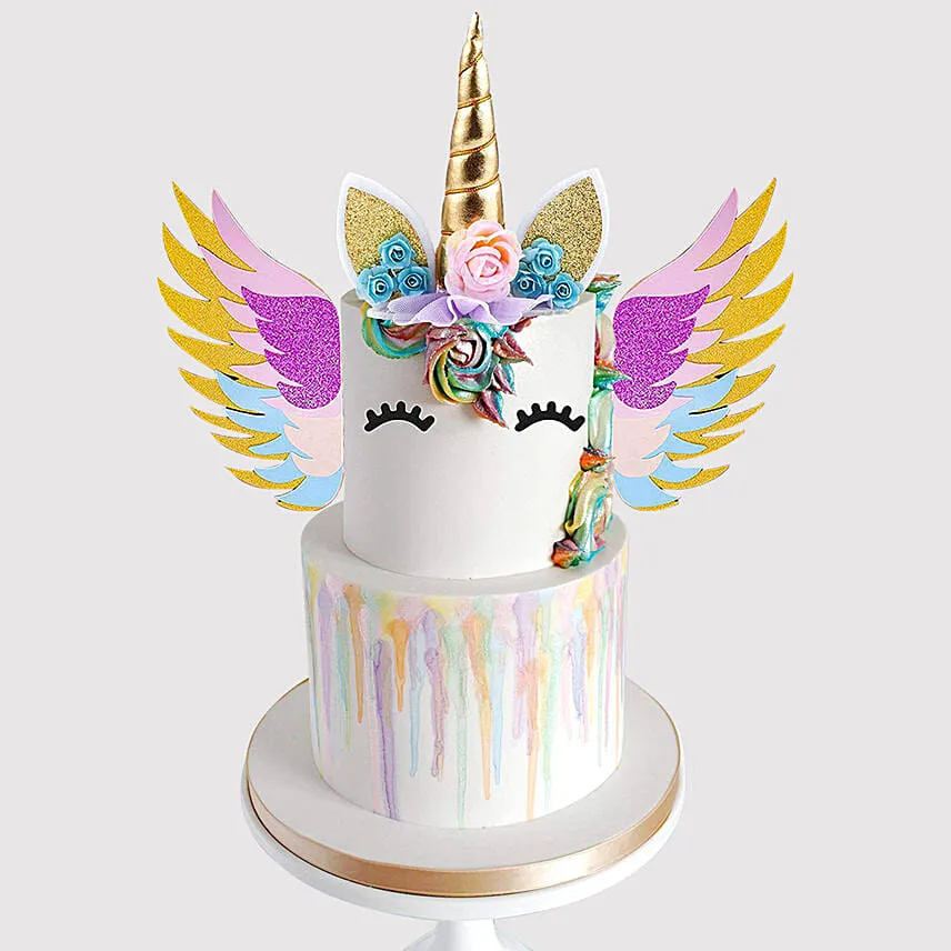 Unicorn Fairy Marble Cake