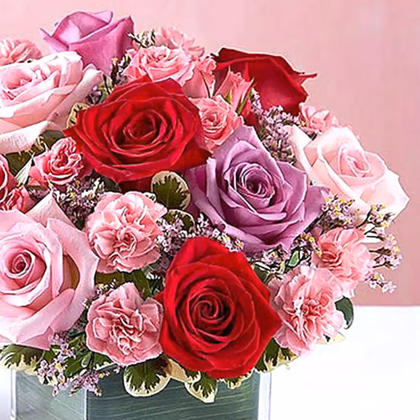 Bright Roses Vase