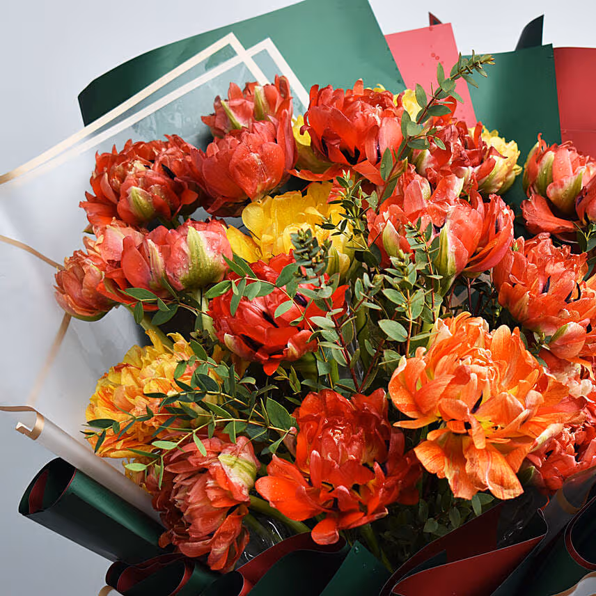 Parrot Tulips Bouquet