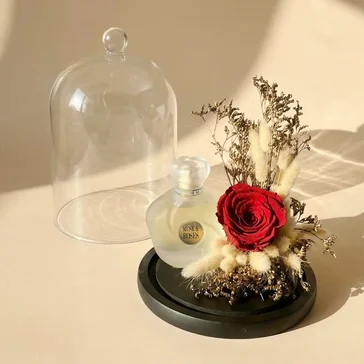 Eternal Elegance: Red Preserved Rose & Musk Perfume Unisex