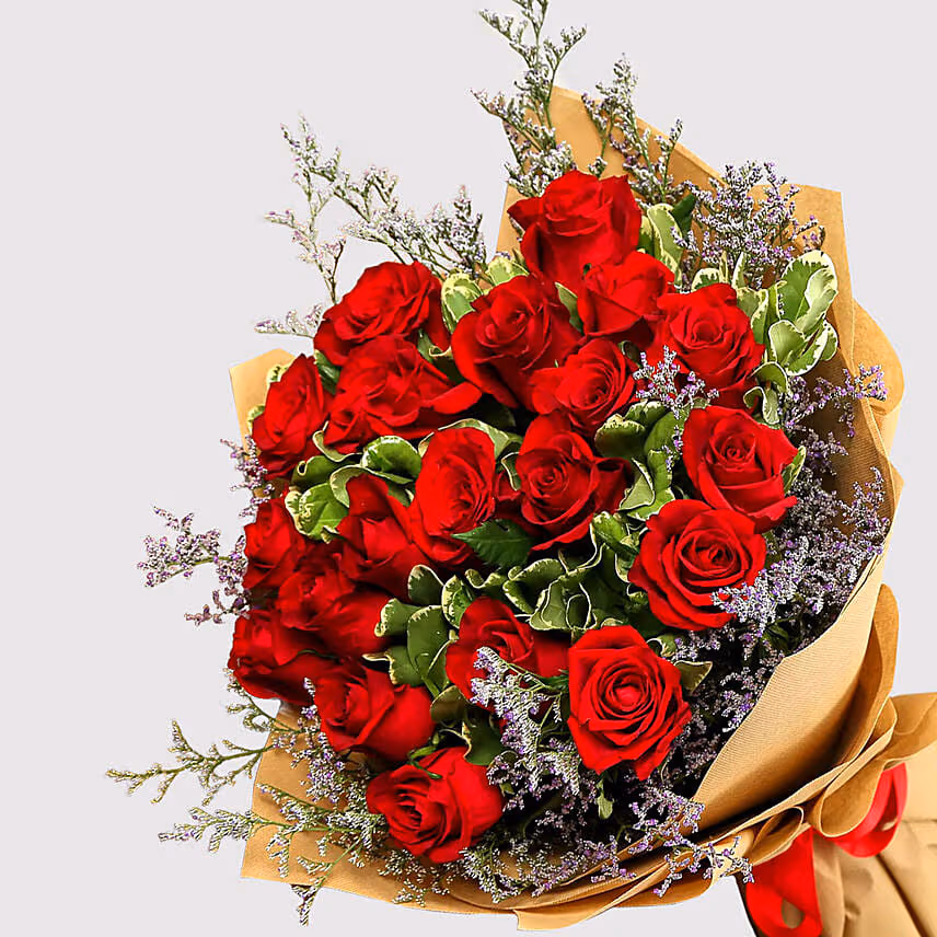 Red Roses and Greeting Card