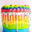 Delightful Exquisite Vanilla Rainbow Cake - A Celebration of Colors