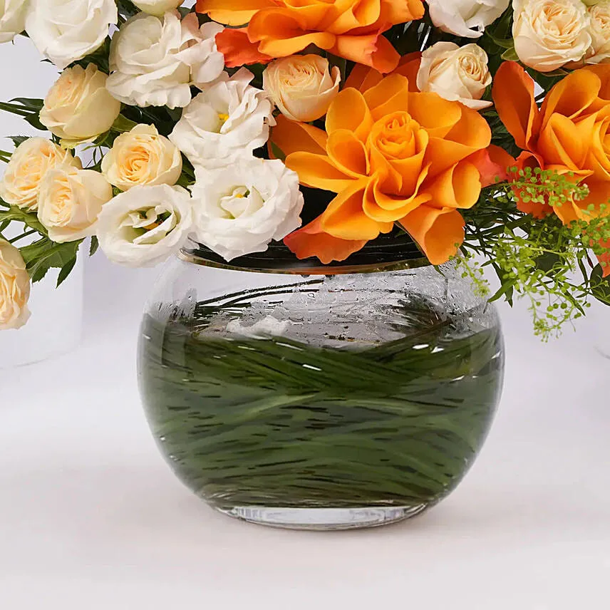 Golden Hour Floral Arrangement