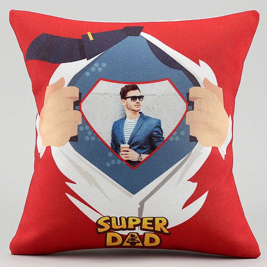 Personalised Super Dad Cushion