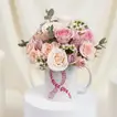 Pink Ribbon Flower Mug