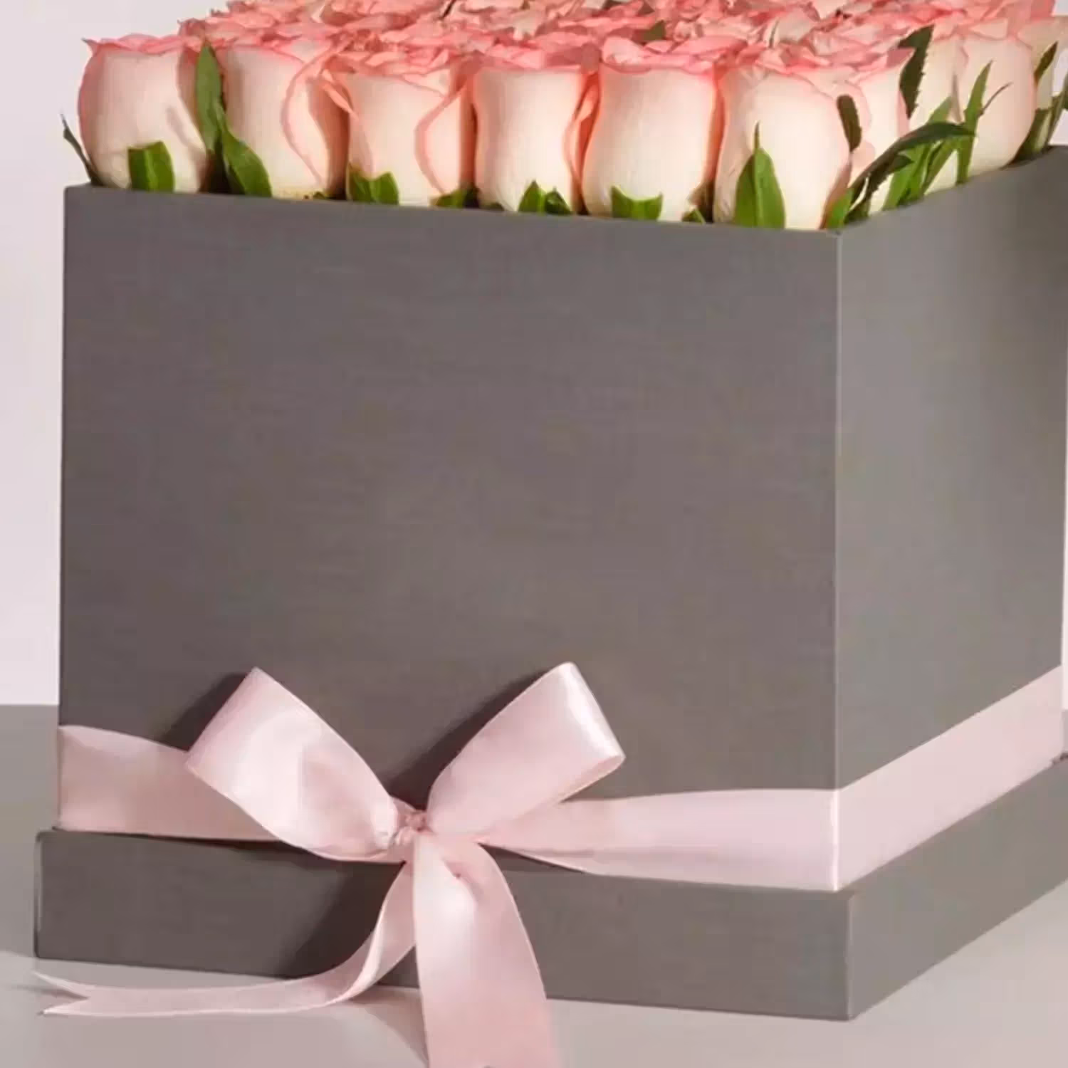 Premium Pink Roses Box Arrangement