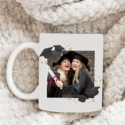 Graduation White Personalised Mug
