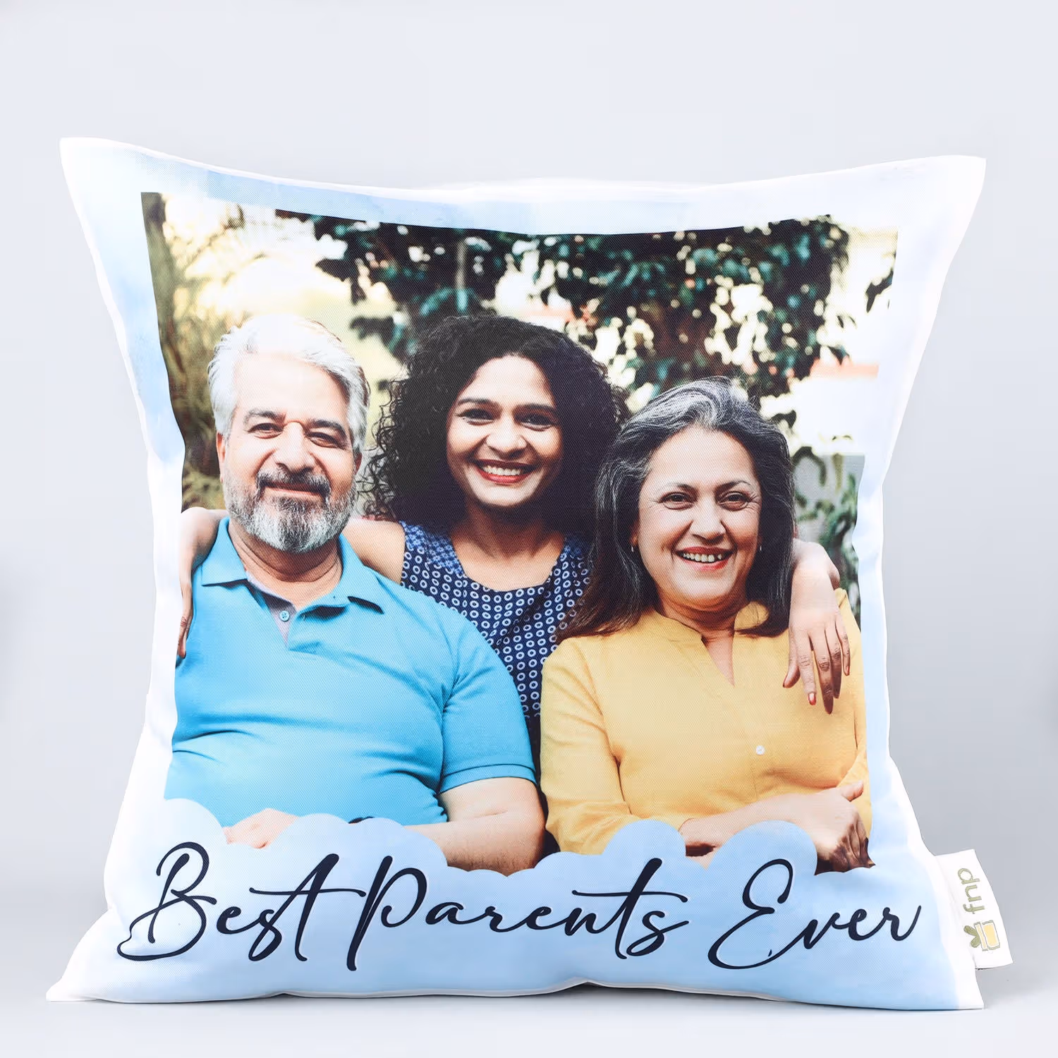 Personalized 'Best Parents Ever' Keepsake Cushion - Custom Photo Gift