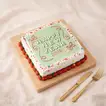 Chrysanthemum Vase n New Year Festive Cake