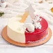 Festive Christmas Red Velvet Cake - Half Kg Delight