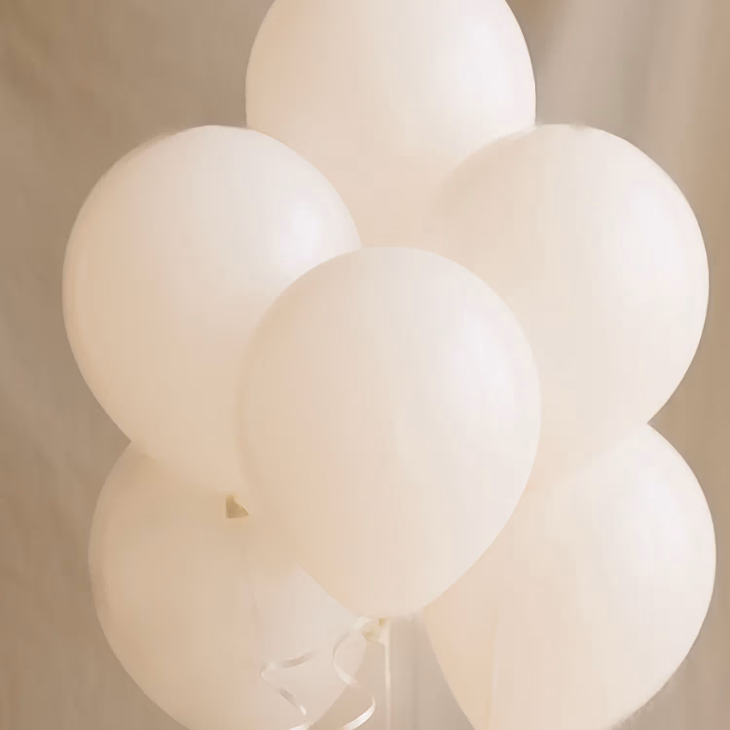 White Helium Balloons