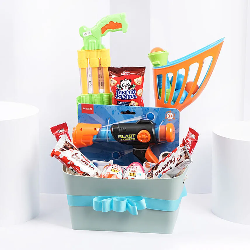Hello Fun and Treats Basket For kids