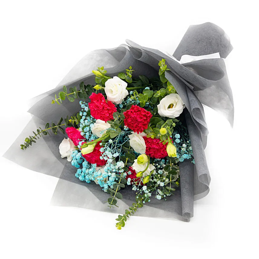 Lovely Carnations & Eustoma Bouquet