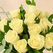 Vase Of Elegant White Roses