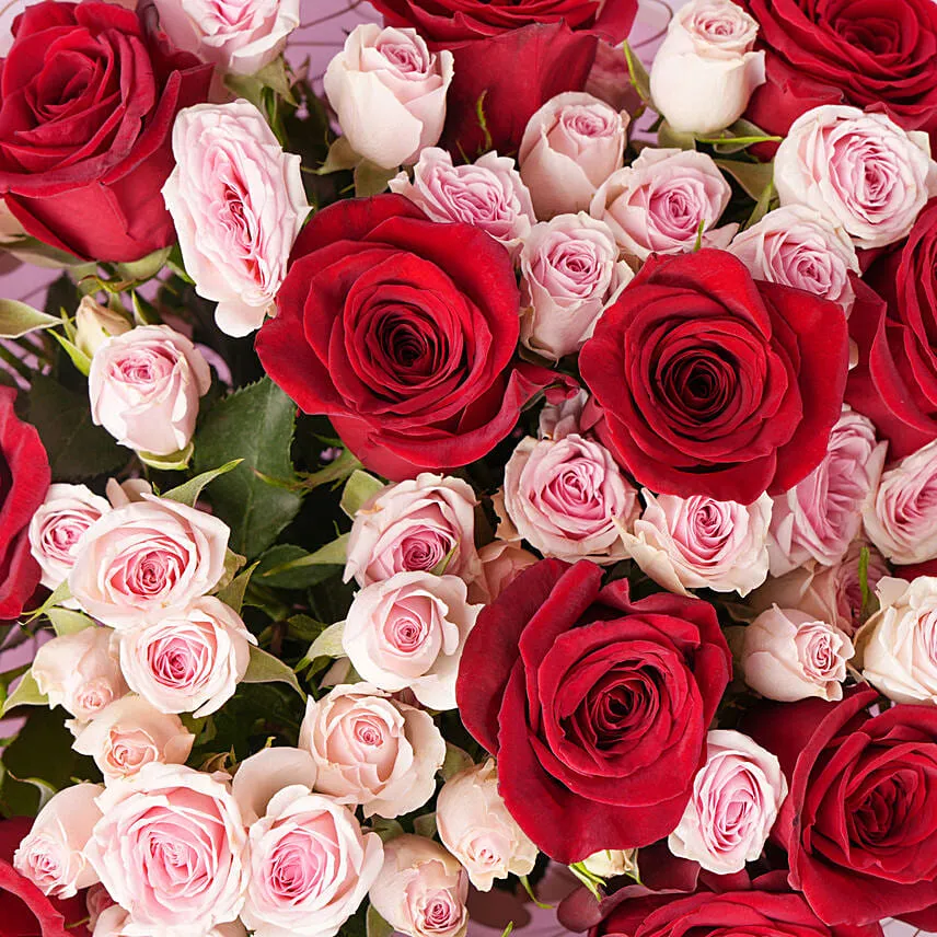 Elegant Duo of Roses Valentines Bouquet