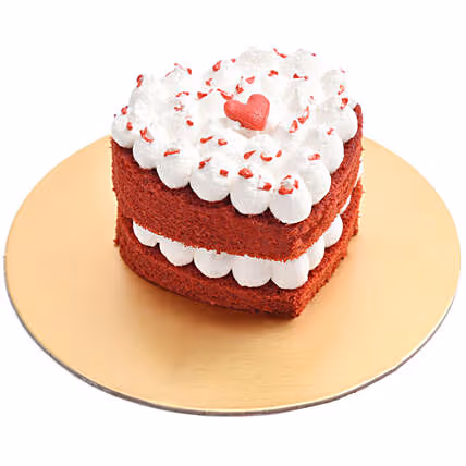 Delicious Heart-Shaped Red Velvet Mono Cake – Perfect for Special Occasions