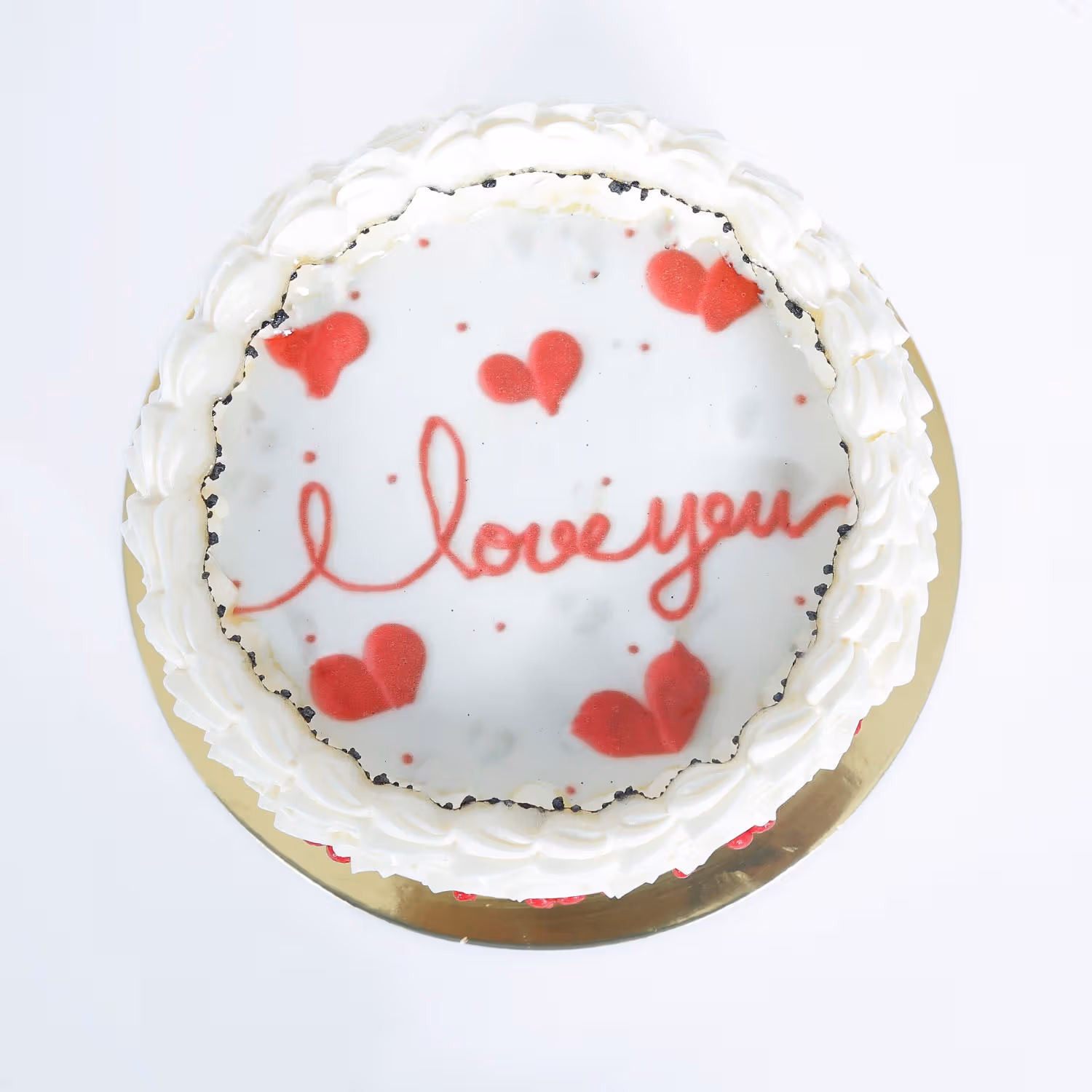 Happiness Loaded Red Velvet Anniversary Candle Cake - Celebrate Love