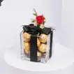 باقة ورد احمر و شوكولاتة فيريرو روشيه
