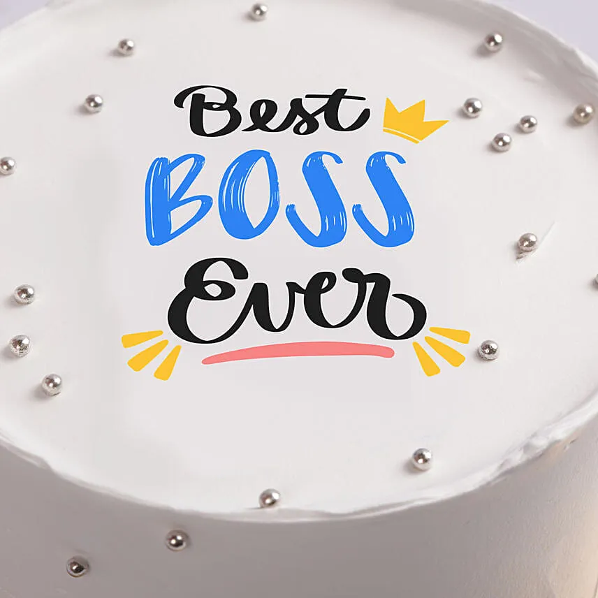Best Boss Ever Chocolate One Kg Cake