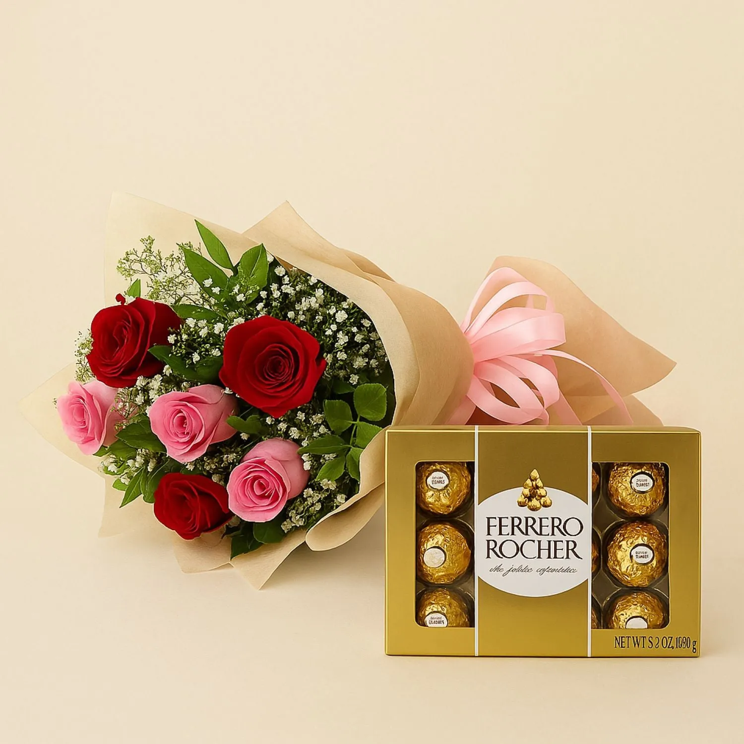 Beautiful Roses & Ferrero Rocher