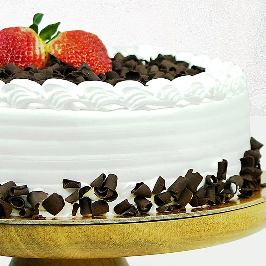Black Forest Happy Birthday Cake With Candles