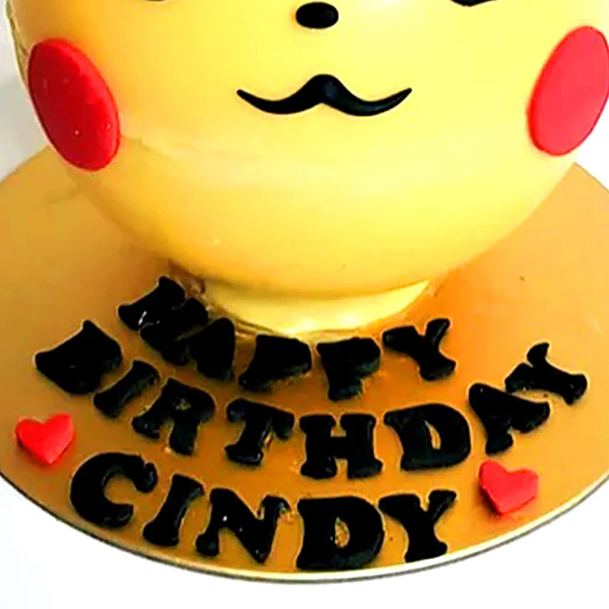 Pikachu Shaped Pinata Cake