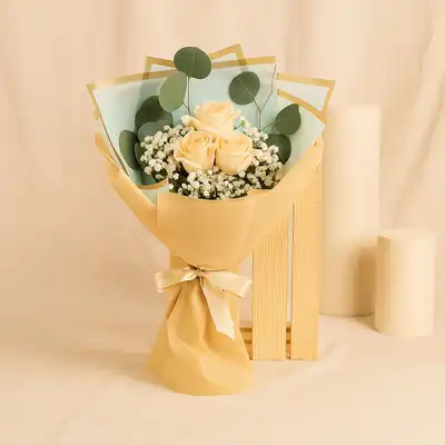 Peach Roses Love