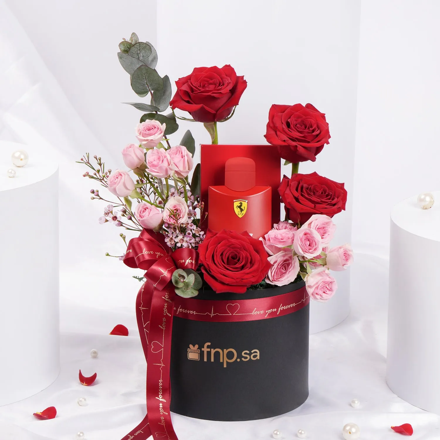  Ferrari Red Perfume  For Men n Flower Box
