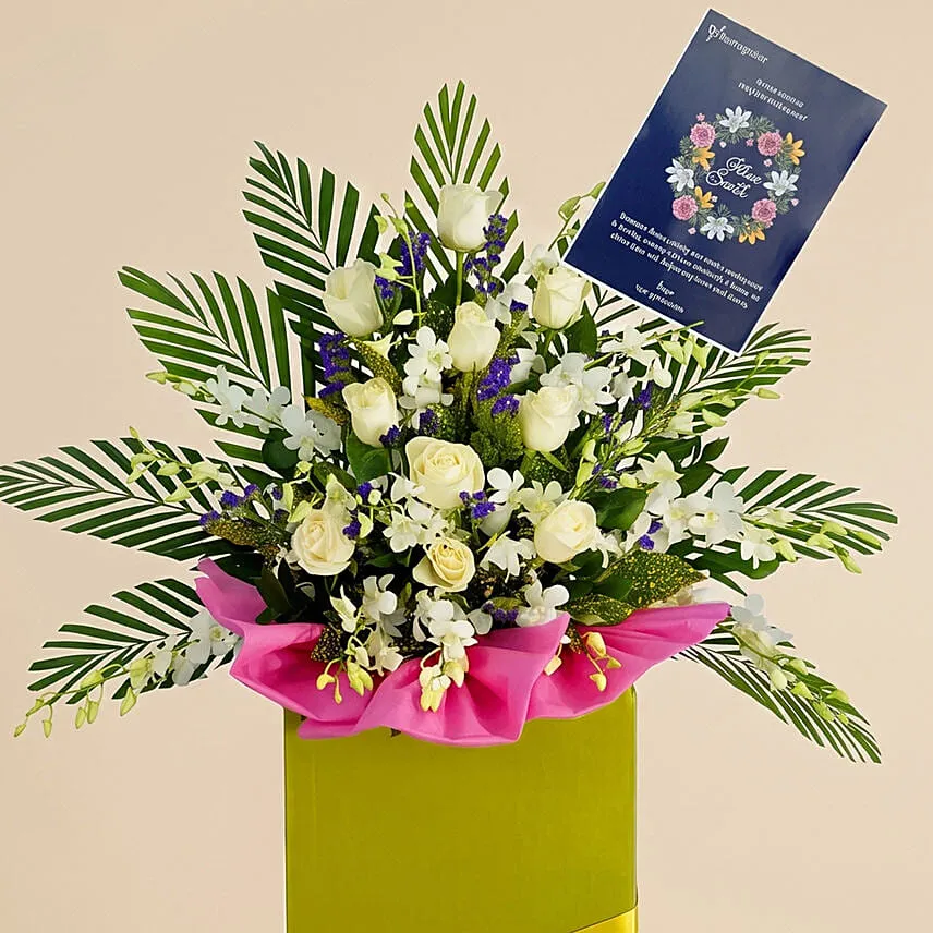 Rest In Peace Condolence Mixed Flowers