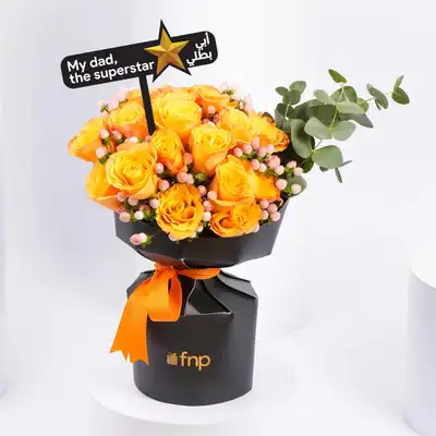 Sunset Splendor Roses - A Father's Day Tribute