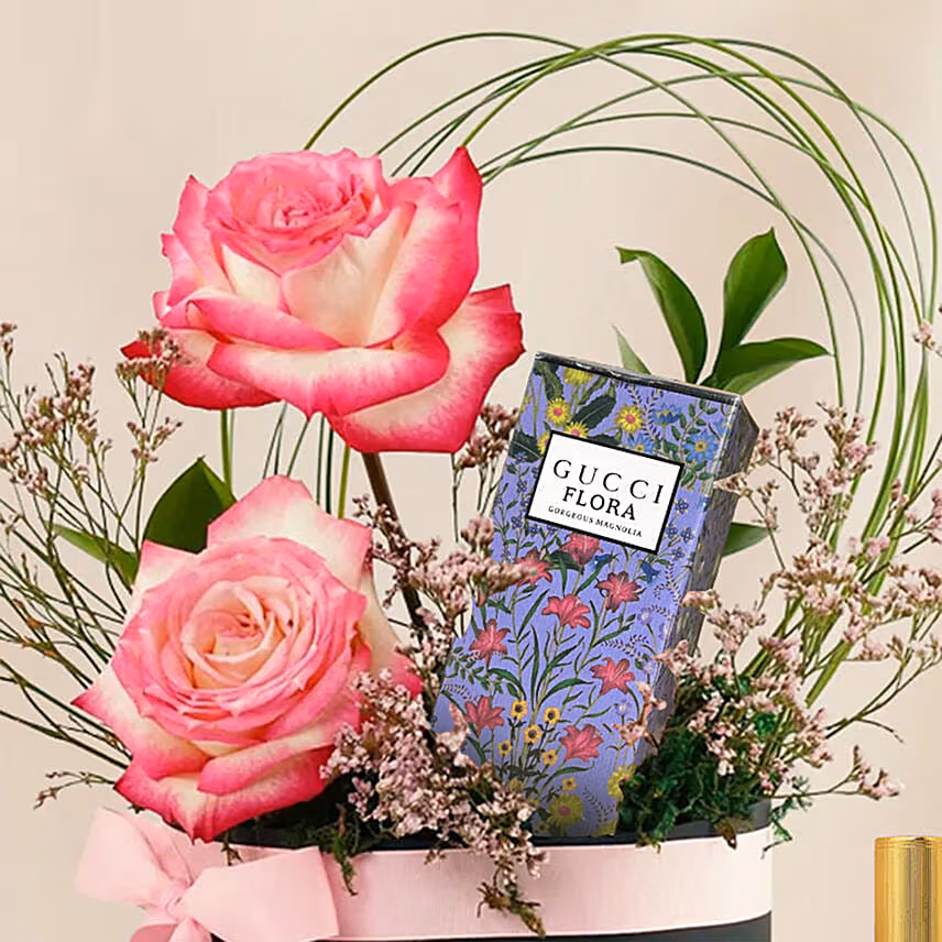 Gucci Flora Gorgeous Magnolia Perfume With Roses