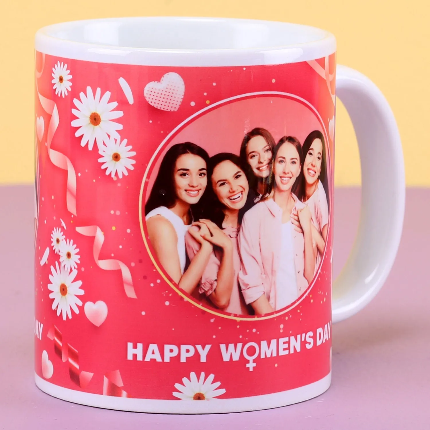 Happy Women's Day Ceramic Mug - Perfect Gift for Her