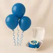 Blue Birthday Set | Mini Cake n Balloons