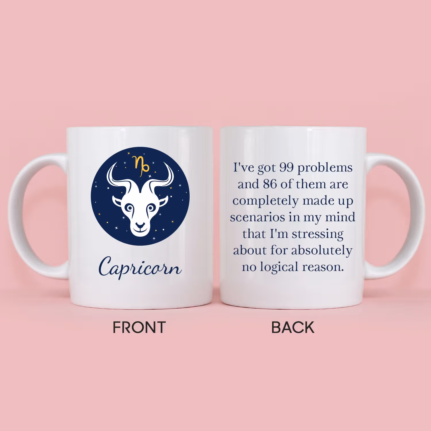 White Mug For Capricorn