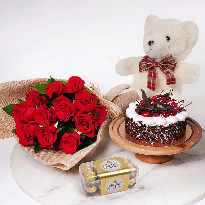 Red Roses Surprise Combo