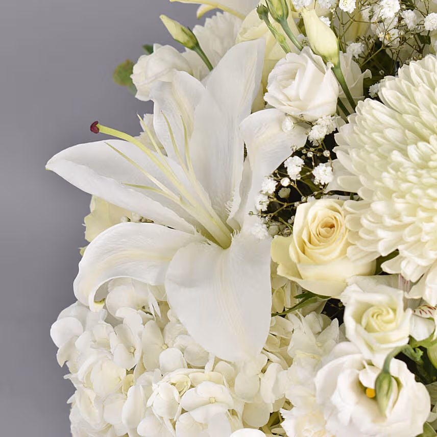 Enchanting White Flowers Arrangement