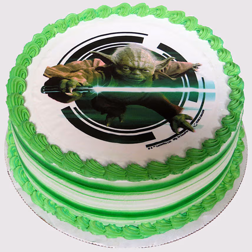 Yoda Black Forest Photo Cake