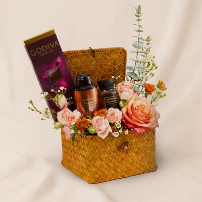 Mahogany Collection & Godiva Hamper