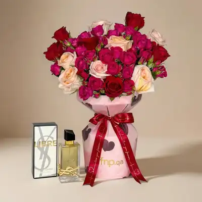 Romantic Bloom with YSL Libre Parfum Gift Set